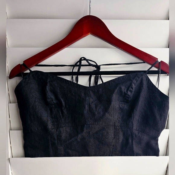 Banana Republic Tops - Banana Republic Bralette Linen Top Bustier Halter size M P